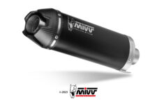 MIVV Escape Completo 4x2x1 AK-1 Preto com tapa de Carbono Honda CBR 650 R 2024-2026