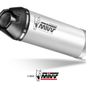 MIVV Escape Completo 4x2x1 AK-1 Titânio com tapa de Carbono Honda CBR 650 R 2024-2026