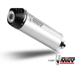 MIVV Slip-On 2x1 OVAL Titânio com tapa de Carbono Ducati Multistrada V4 / V4S 2025-2026